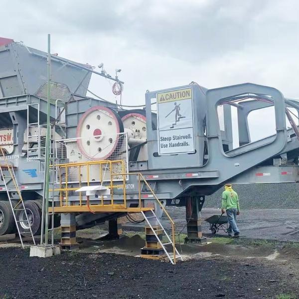 80-250kw Motor Power Mobile Jaw Impact Cone Crusher Plant for 150-300tph Capacity