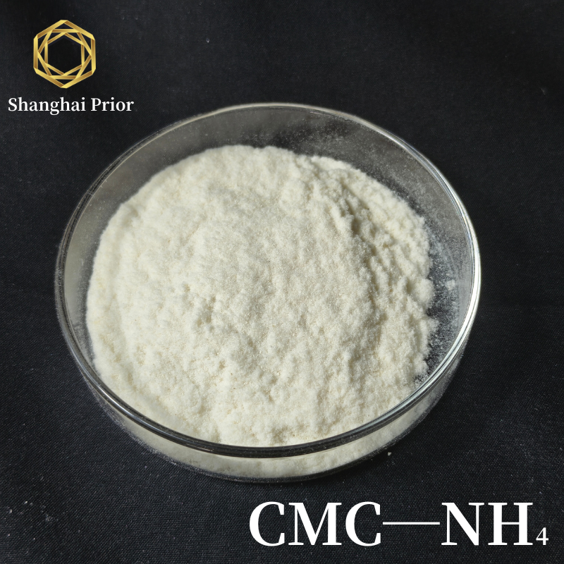 Low residual carboxymethyl cellulose ammonium after calcination
