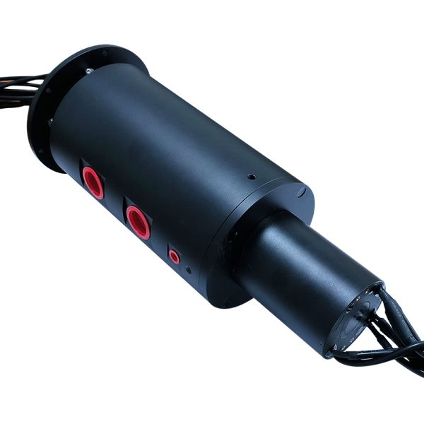 Integrated Slip Ring with 14MPa Ultra-High Pressure Oil Circuit, 16-Channel High-Current Power Matrix, and IP51 Protection for Heavy-Duty Applications