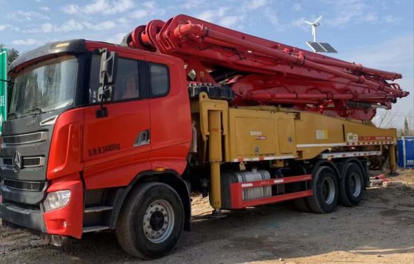 Réparation et équipement de camions de pompage de béton 49m pompe à trois sections et plus camions de pompage de béton montés
