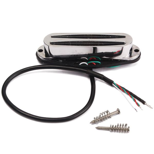 Ceramic Single Coil Bass Pickup Dual Rails DC Resistance 9~10kΩ With Screws Springs