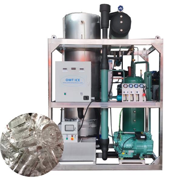 Water Cooling System 10t Tube Ice Machine for Cold Drink Production and Distribution