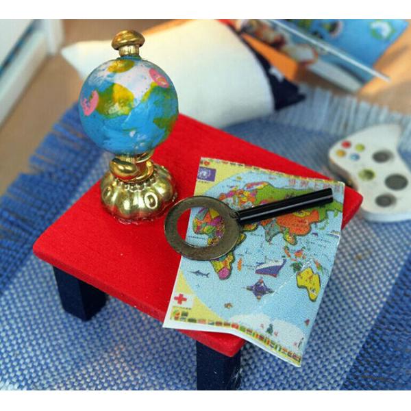 Dollhouse, DIY Lights House, Wooden Model, Education Romantic Full House, building model