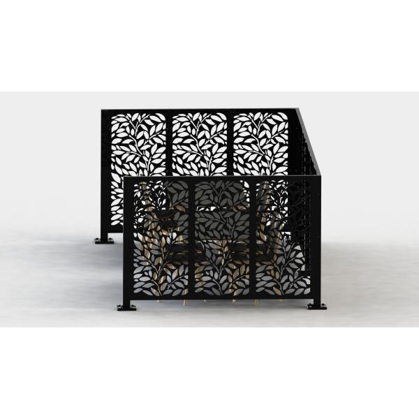 Черный разделитель экрана офисной комнаты легкий индивидуальный разделитель комнаты алюминий