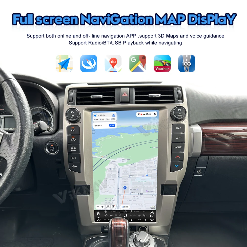Android Toyota 4Runner Head Unit Авто стерео 2010-2023 Мультимедийный проигрыватель Замена