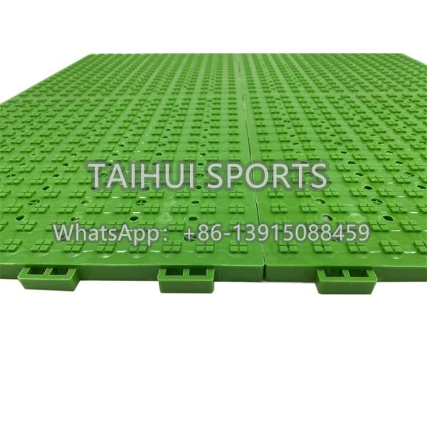Interlocking Synthetic Belt Shock Pad Perfect Drainage Design For Basketball Court And Table Tennis Floor