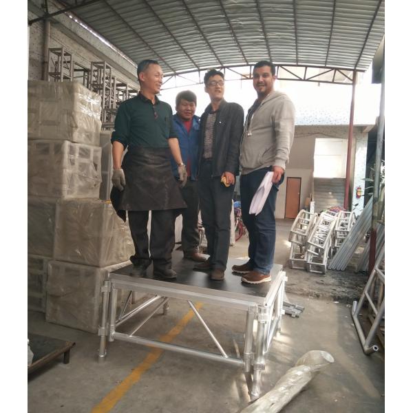 Outdoor Wooden and Aluminum Assembling Portable Stage Platforms for Wedding , Concert