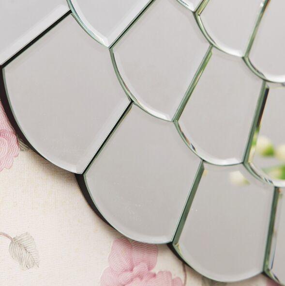Home Decorative Glass Venetian Mirror For Bathroom 610*610*15mm Size