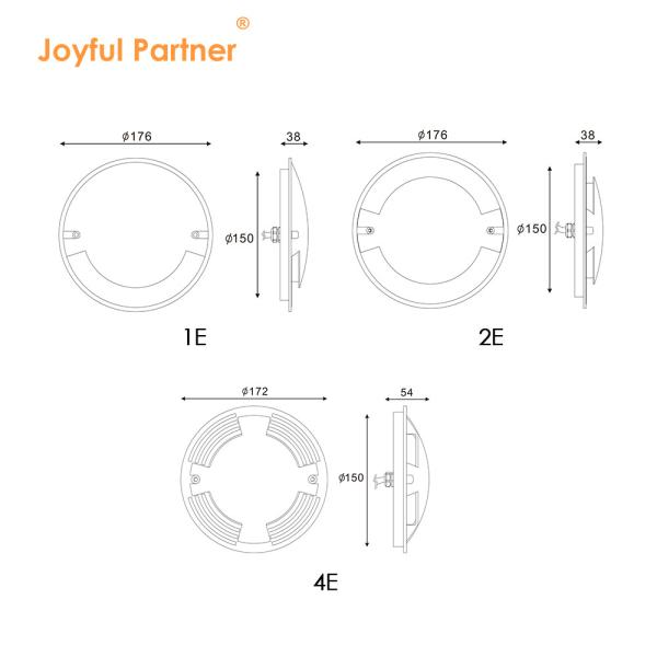 Outdoor LED Walkover Lights IP67 Diameter 70mm 3W Surface Mounted Lamp Recessed LED Lights With Two Years Warranty