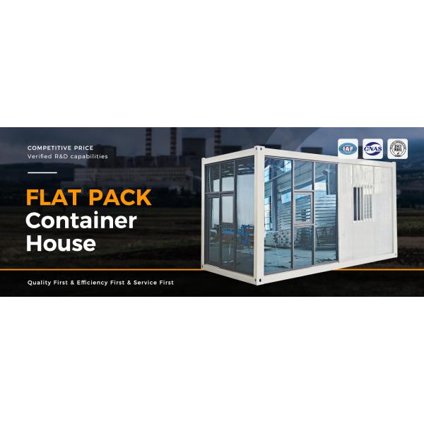 Customized Prefabricated Modular Container Home Broken Bridge Aluminum Door Steel Frame Flat Pack Container House