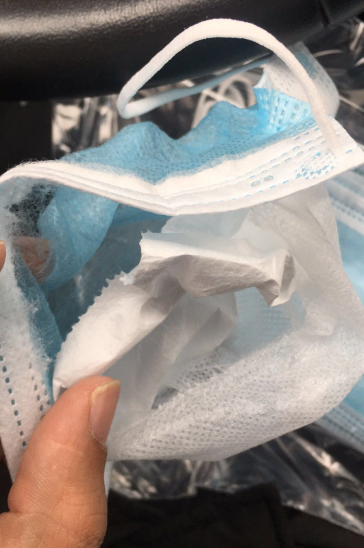 3 ply Nonwoven Blue white Medical Surgical Face Mask For Bacteria prevention