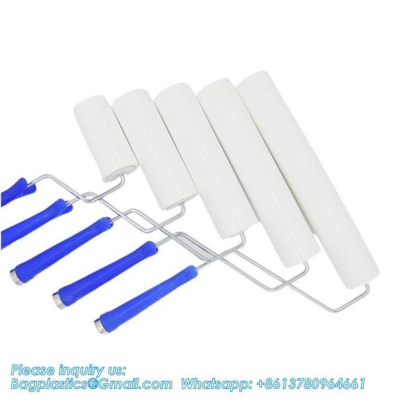 High Adhesive Reusable Washable Floor Ceiling Cleaning Silicone Sticky Lint Roller sticky adhesive rubber silicon dust