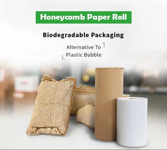 Biodegradable Honeycomb Folding Paper Packaging For Wrapping Cushion Roll