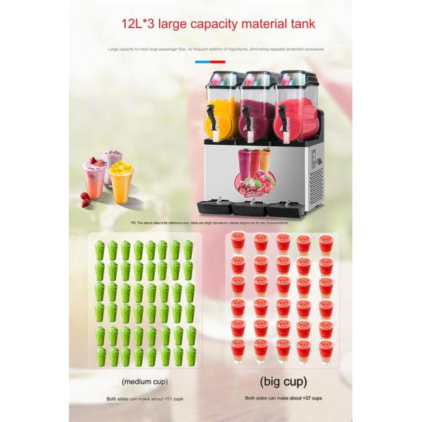 Commercial Slush Machine Vevor Frozen Drink Machine for Beverage Shops 43*55*80cm