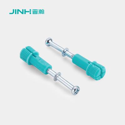 36 mm de aço laminado a frio Minifix parafusos de ligação com dowel de nylon, conector de móveis
