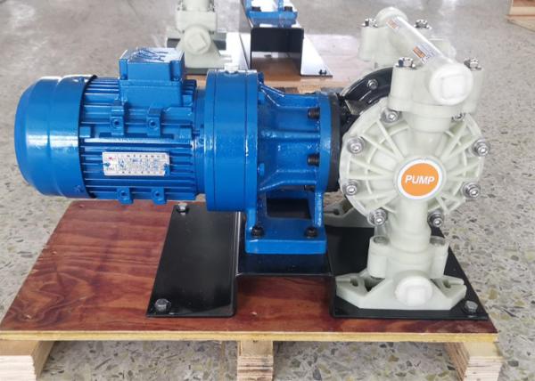 Plastic Electric Diaphragm Sludge Pump 245 LPM Dual Diaphragm Pump PTFE