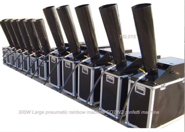 300W Large Special Effect Equipment Pneumatic Rainbow Machine CO2 / N2 Confetti Machine