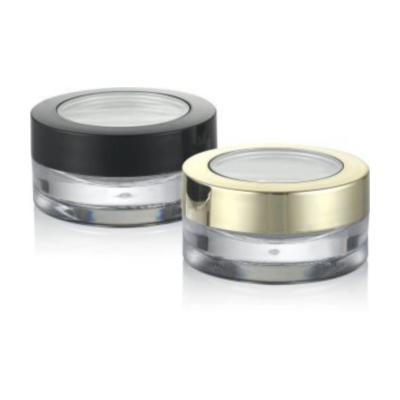 Material da tampa de plástico 5ml 10ml frasco de creme de luxo com revestimento UV e tipo de plástico