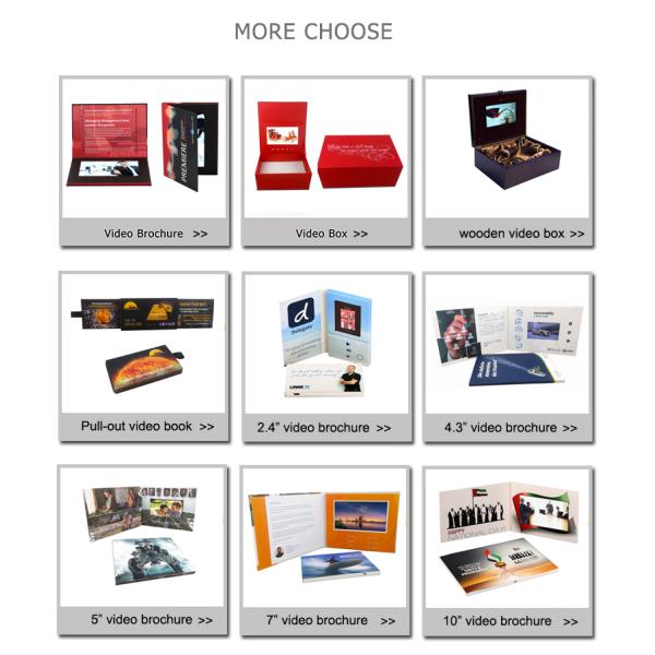 Карта брошюры видео печатания Letterpress, видео- поздравительная открытка 128MB-16GB