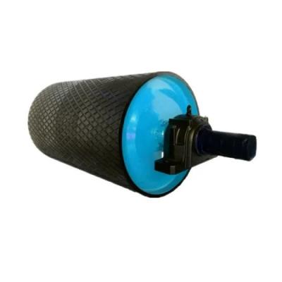 Diamond Rubber Motorized Conveyor Pulley For Harbor Screening Mining