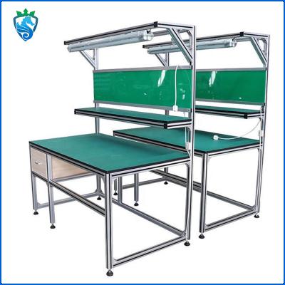 Aluminium Profile Workbench Industrial With Light Maintenance Packing Table Anti Static