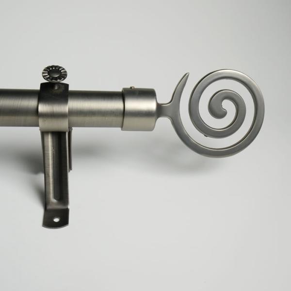 Customized Matte Black Adjustable 35mm Curtain Pole Ends