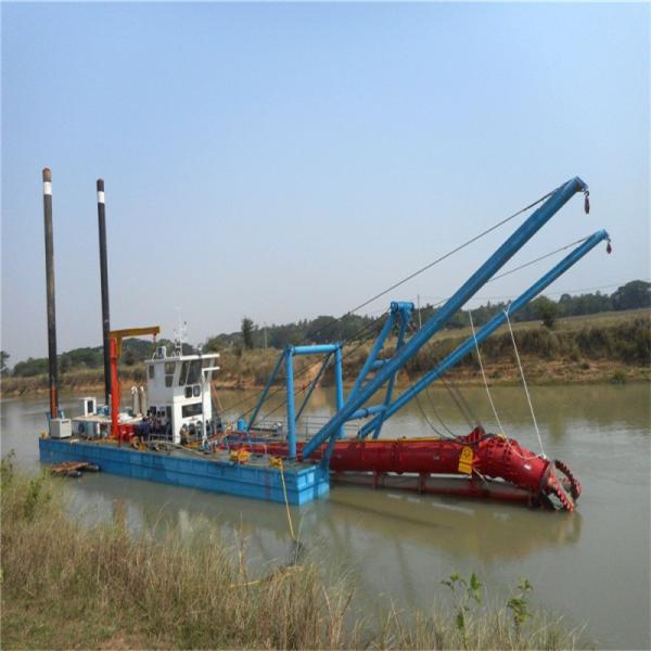 Spud Positioning Cutter Suction Dredger for Digging River Sand