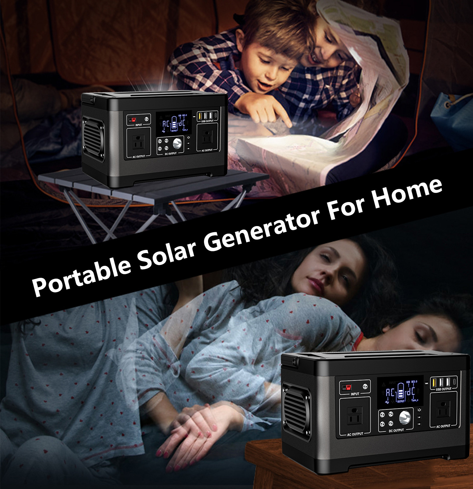портативные наборы станции солнечной энергии 500W с на поручать микро- инвертор