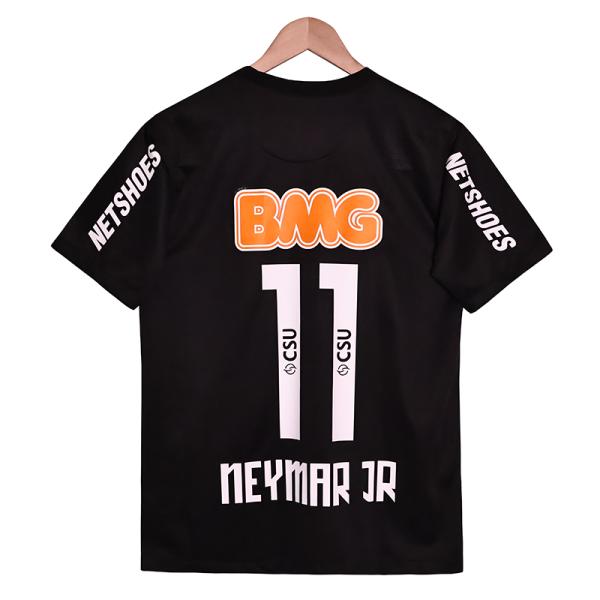 Santos 2012-2013 season black home jersey replica team customized exclusive design