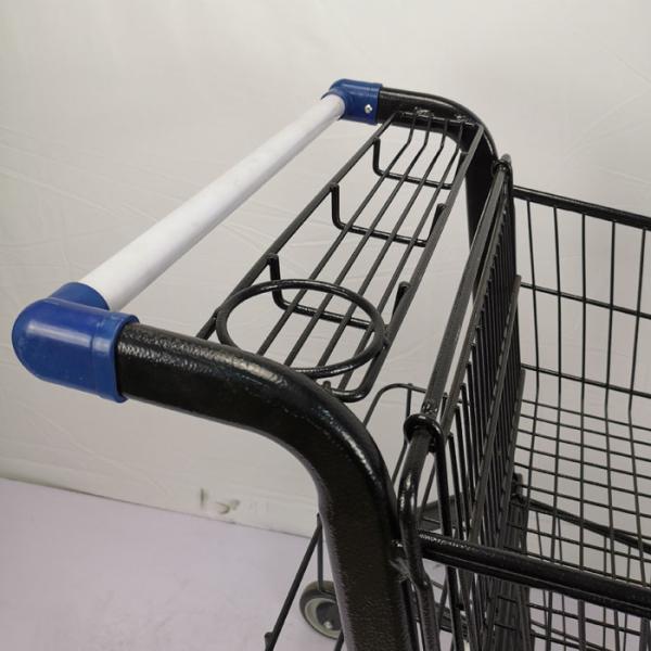 Легковес вагонетки покупок металла электрофореза 80L с 3 корзинами 4