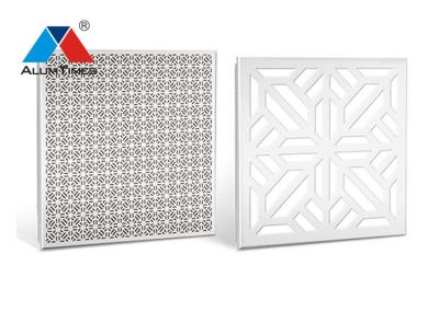 Roll Coating Clip In Ceiling , White Perforated Metal Ceiling Tiles