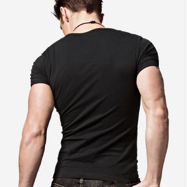 Custom Muscle Fit Fashionable Mens T Shirts / Polo Sport T Shirt With O Neck