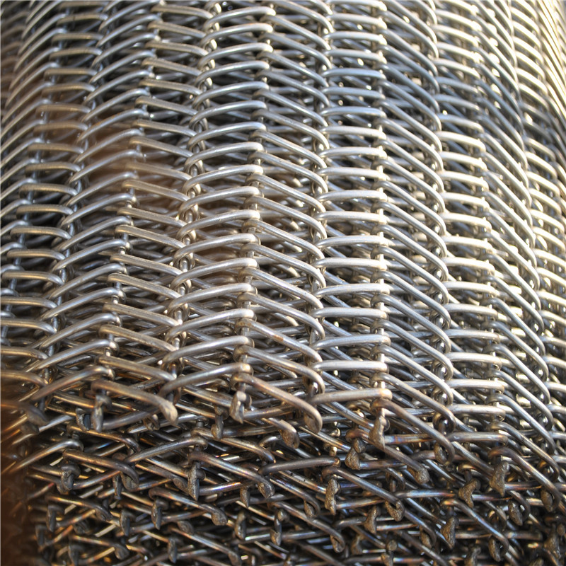 Wire Mesh Conveyor Belt chain driven metal mesh belt with conventional weave offering unobstructed openings for product transfer