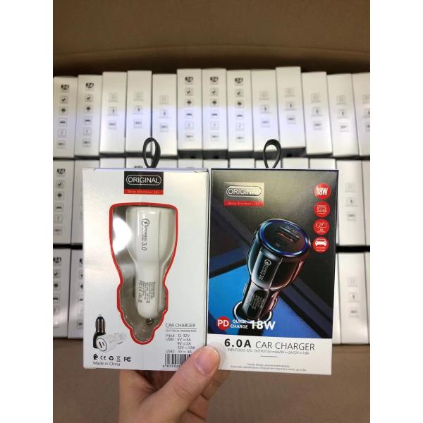 Tipo isqueiro portátil do cigarro do diodo emissor de luz do paládio do carregador 20W QC3.0 do carro do telefone de C