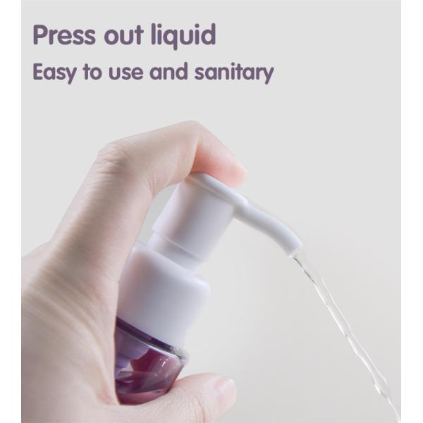 PET cleanser oil pump bottle 100ml PCR material packaging