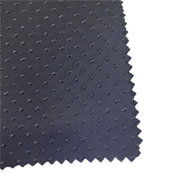 150gsm Thickness Polyester Twill Silicone Dot Coated Fabric for Baby Shoes and Pets Bed