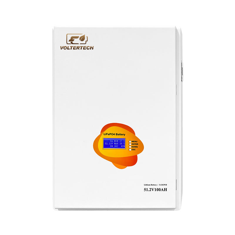 5.12kWh 51.2V Wall Mounted LiFePO4 Battery With Bluetooth And CAN RS485