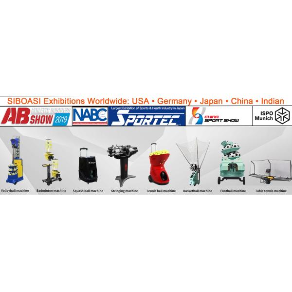 Três linha equipamento de tiro inteligente de formação da máquina de jogo da bola de tênis