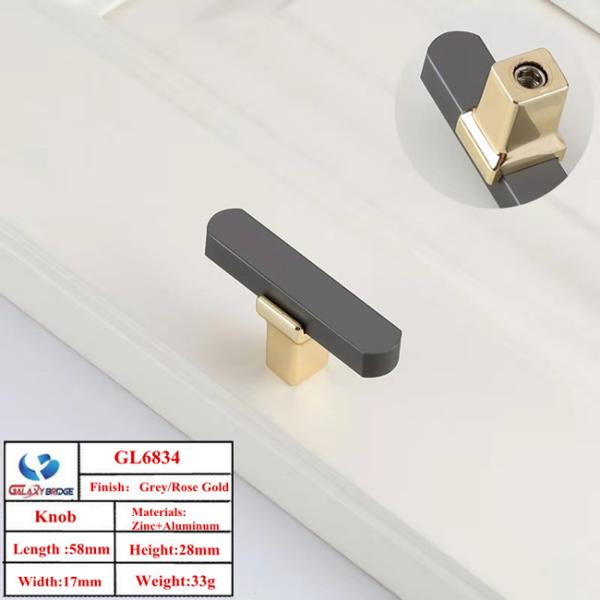 Rose Gold  Kitchen Knobs and Handles Kitchen cabinet pulls and handles 192mm Aluminum Door pulls