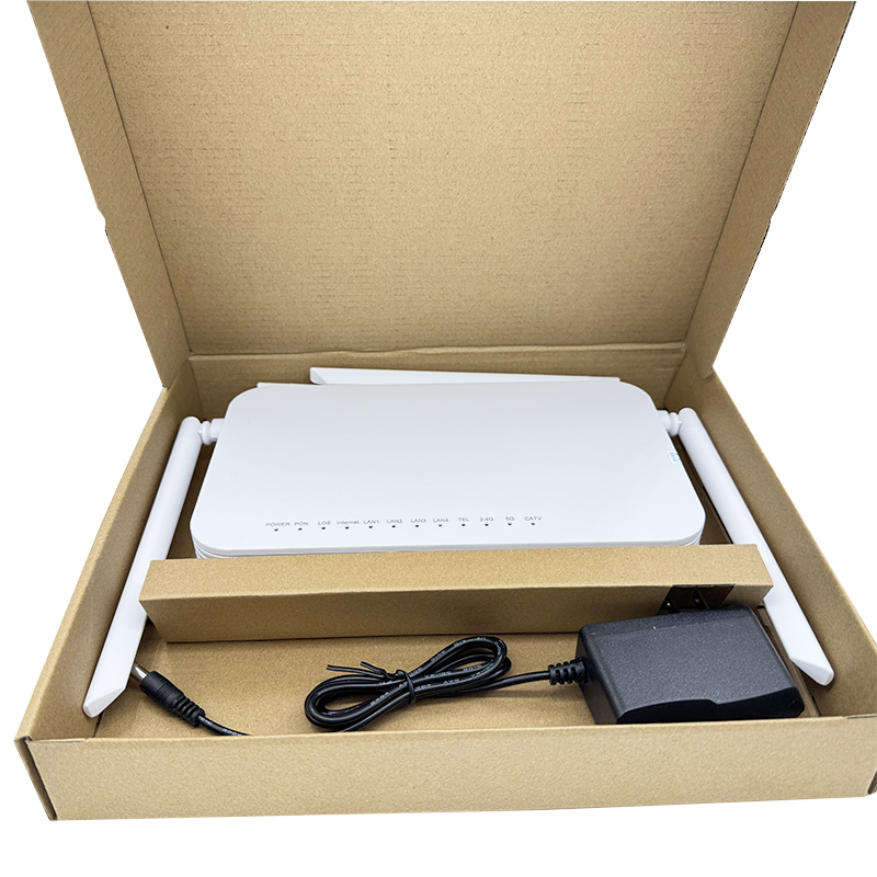 4 Antenna F668V With CATV Dual Band 2.4G&5G Wifi ONU Support OMCI GPON/EPON Modem
