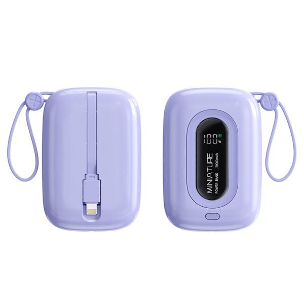 20w Pd 22.5w Super Fast Charging Power Bank for iPhone 90.6*62*28mm ABS PC Mini Size