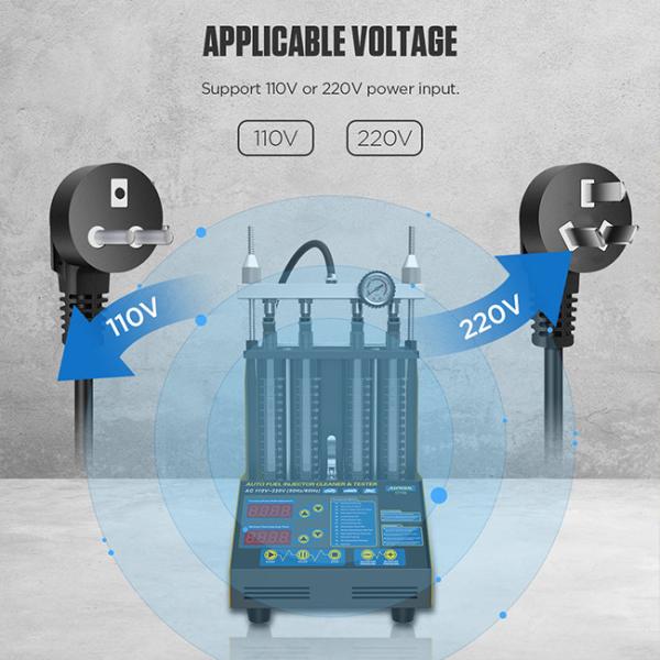 Original Car Fuel Injector Tester 1000ml Motorcycle Fuel Injector Cleaner 4 Cylinder 70W