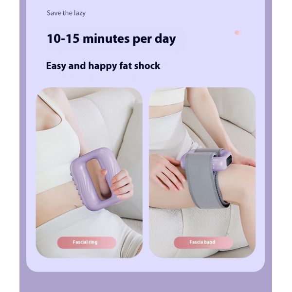 Electric Muscle Massager with 5 Speeds and 3 Modes Hands-Free Strap for Full-body Massage Portable Fascia Massager