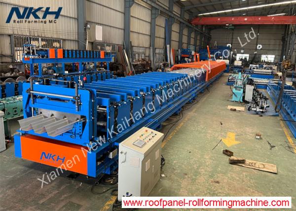 Rolo da plataforma de assoalho que forma a máquina, plataforma do metal, plataforma de aço, telhando o painel, apoio do assoalho, reforço alto