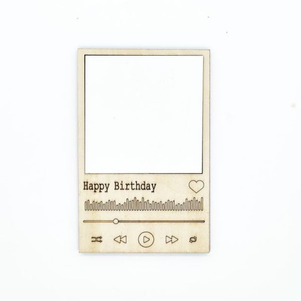 Vintage MDF Mini Photo Frame Blank Sublimation Wooden Photo Frame For Home Decoration