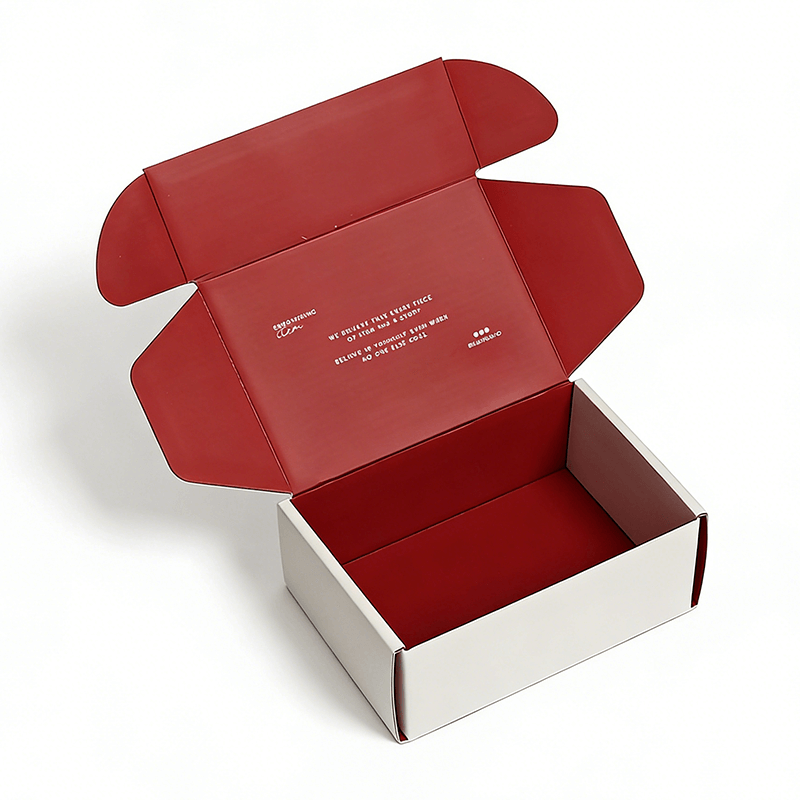 Custom White Cardboard Foldable and Recycled Boxes for Shipping and Packaging of Clothes with logo