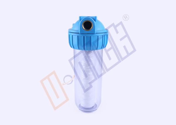 Blue Lid PP Cartridge Filter Housing SGS Certification For Drinking Water Purifier