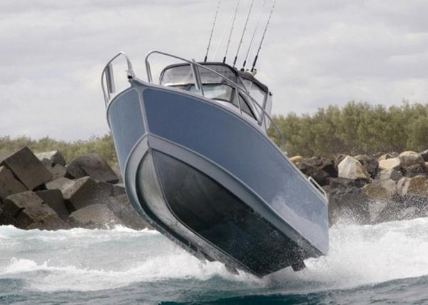 2.4m Beam Aluminum Center Console With Targa Offshore Yacht Corrosion Resistance