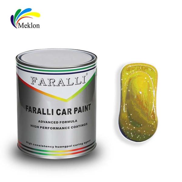 1K Crystal Yellow Pearl Auto Paint: Cores brilhantes e resistência ao tempo para carroceria do carro