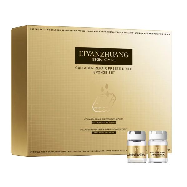OEM Factory Freeze-Dried Collagen Gel Exfoliating Sponge Whitening Replenishing for Beauty Salons SPA Exclusive